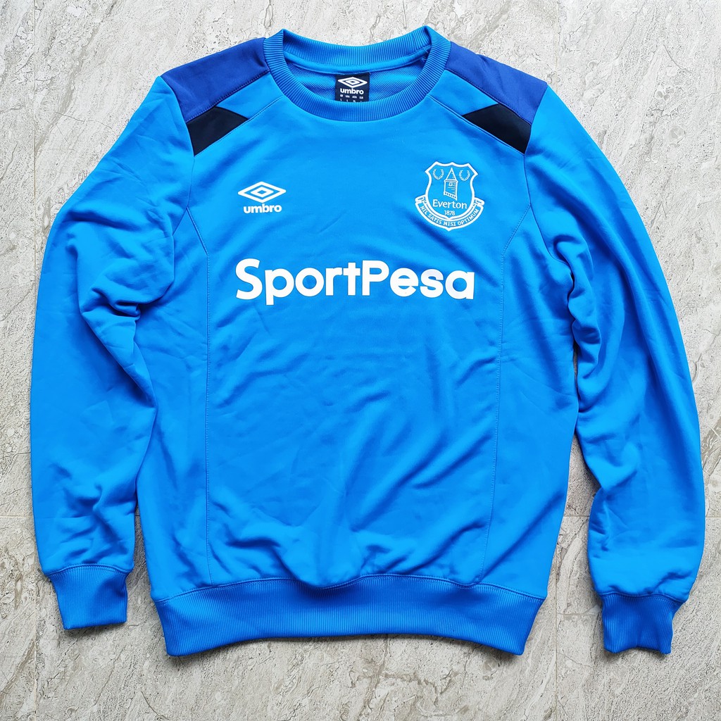 Sweatshirt Umbro Everton Travel Sweat Top Original Blue and Black