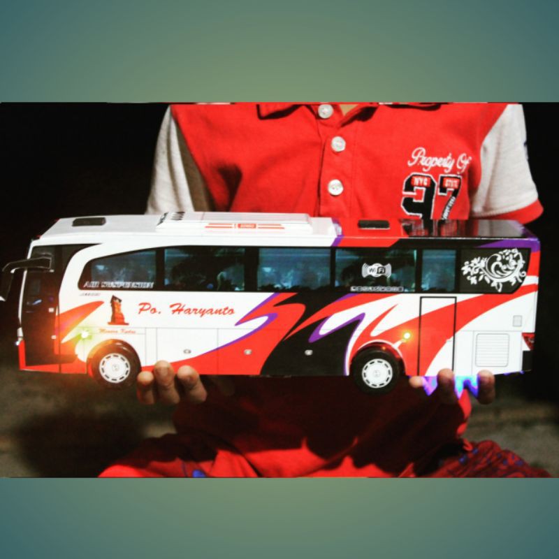 Miniatur Bus Miniatur Bis Po Haryanto Tsalju Mobil Mainan