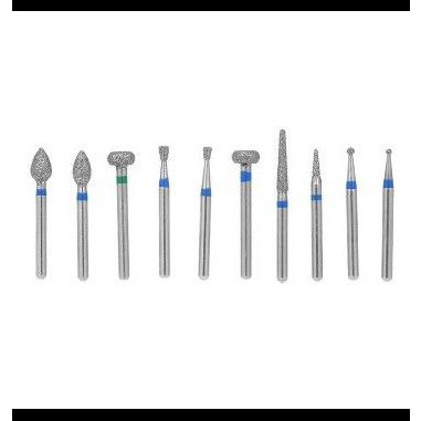 Dental diamond bur highspeed high speed round end tapered fissure flat flame wheel inverted fine