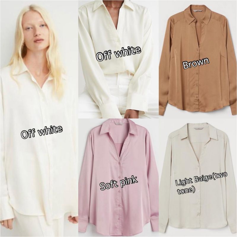 HM satin blouse