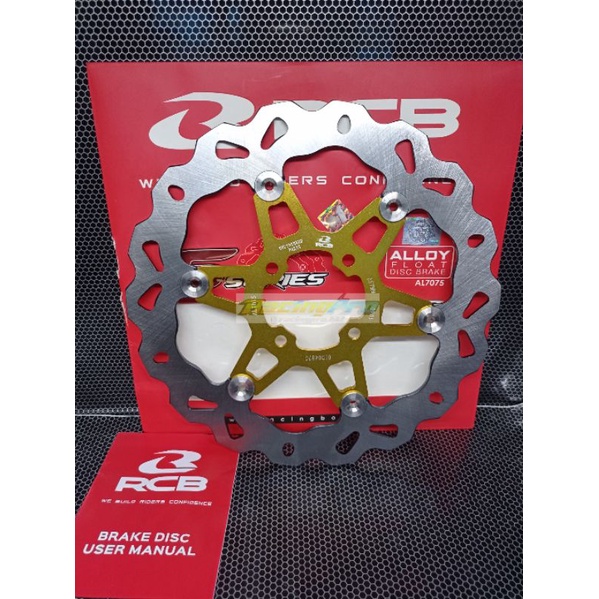 Piringan Cakram Depan Floating Jupiter Z Jupiter MX Vega RX King Mio  RCB Ukuran 267mm-Gold