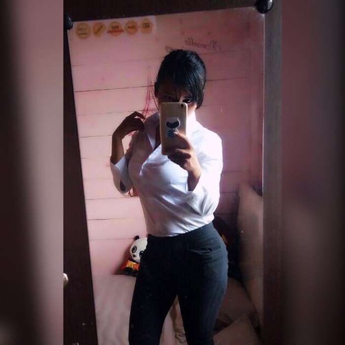 NEW kemeja putih lengan panjang wanita / hem putih wanita 5563