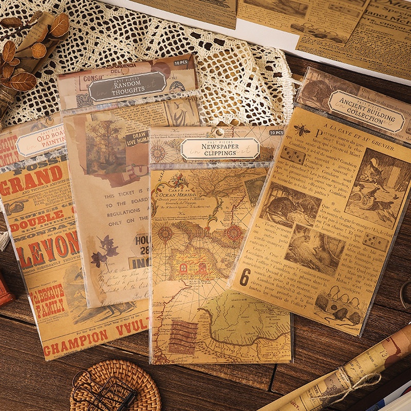 

[BC057] 5 LEMBAR KERTAS RETRO | DECORATIVE PAPER | BULLET JOURNAL KIT