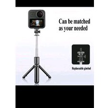 S03 3IN1 TONGSIS BLUETOOTH MAGIC + TRIPOD SELFIE STICK SUPORT IOS ANDROID