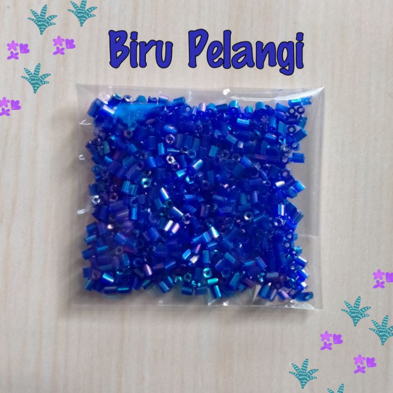 Mote Manik Payet Bambu Patah Pelangi 10 gram -