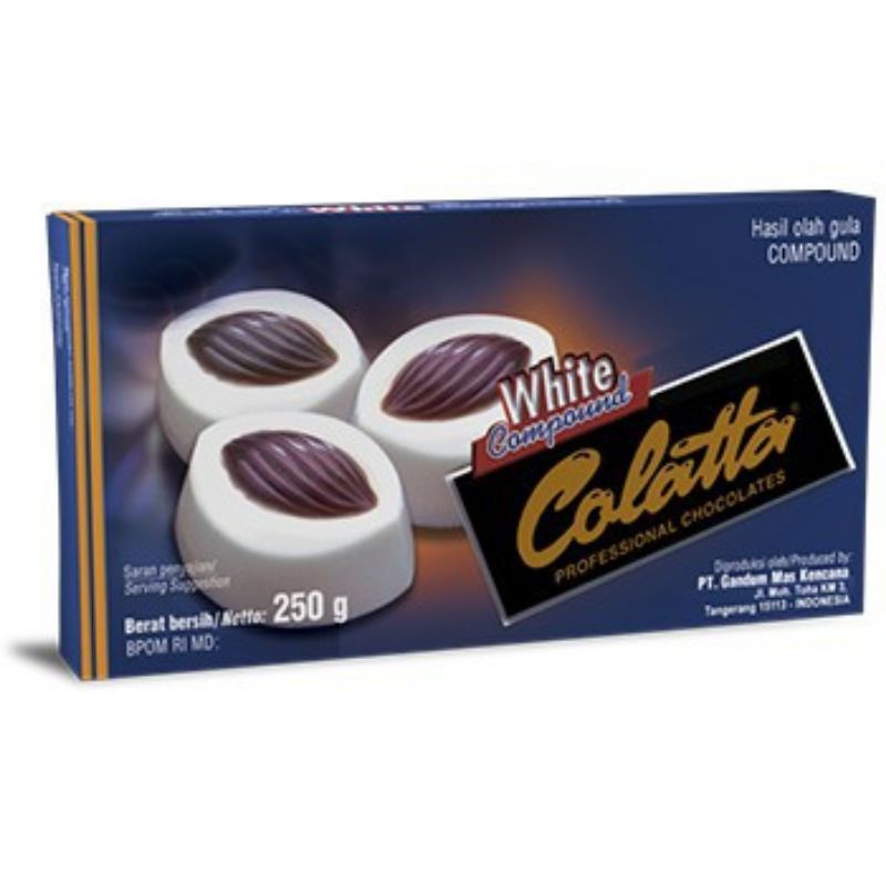 

COLATTA WHITE COMPOUND COKLAT PUTIH 250GR