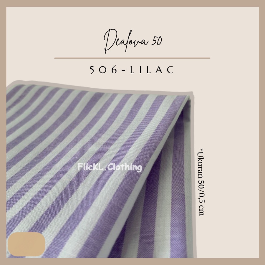 Bahan Kain Dealova 50 Premium Motif Salur Garis Garis Corak Garis Garis 50cm Eceran