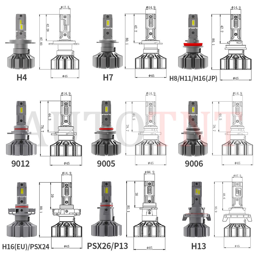 2pcs S5 H8 H11 Hb4 9006 H4 H7 Hb3 9005 Lampu Kabut Depan Mobil Led 60w 12v 6000k