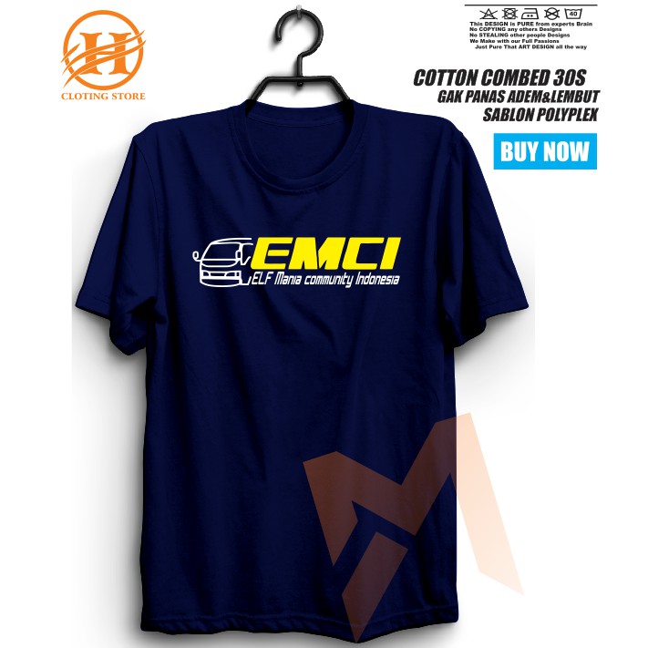 Kaos Tshirt BAJU Distro Elf mania community Indonesia EMCI Terlaris-hoream