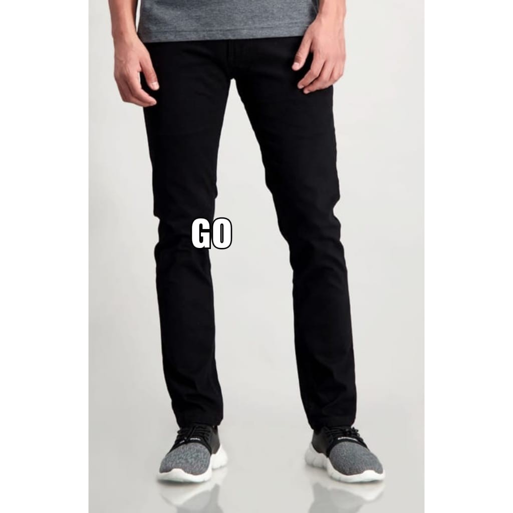 bb 34 CARDINAL CBCBP Celana Panjang Jeans Pria Pencil Stretch Slimfit Super Skinny Sobek Bermuda