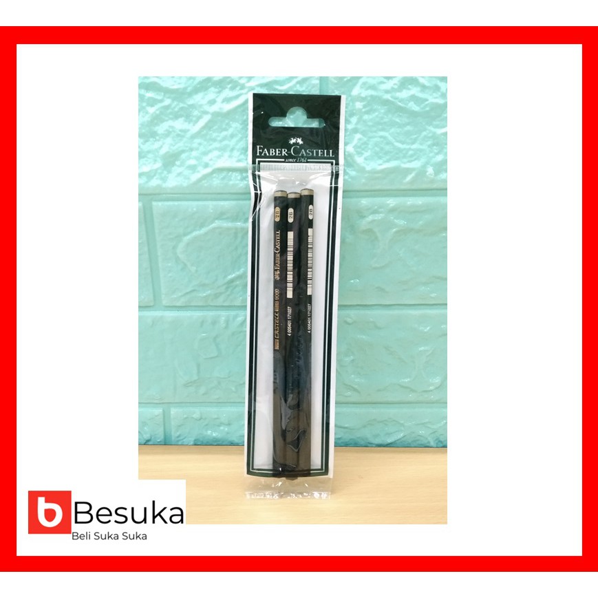 

PENCIL FABER CASTELL 9000-2B SET 3