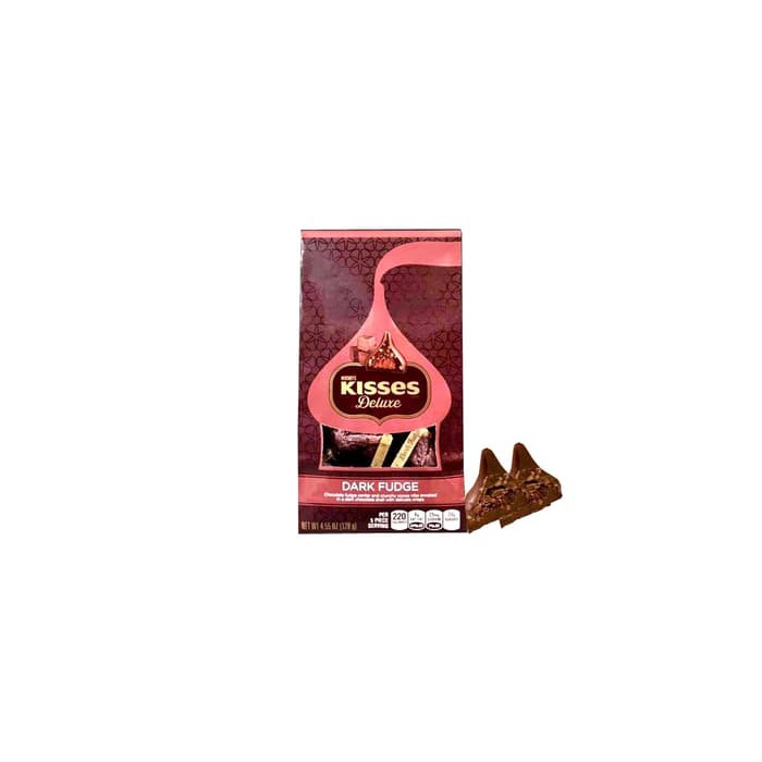 

#HANDCARRY Hersheyâ€™s Kisses Deluxe Dark Fudge 128g - UFOHCR2356