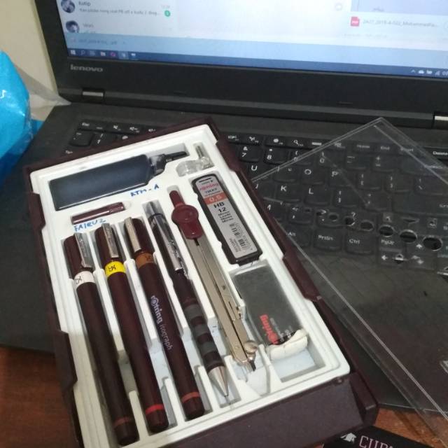 

Rotring isograph rapido set 0.5/0.35/0.25