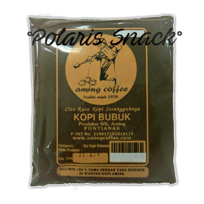 

Kopi-Bubuk- Kopi Bubuk Aming Pontianak 500 Gr / Aming Coffee / Kopi Pontianak -Bubuk-Kopi