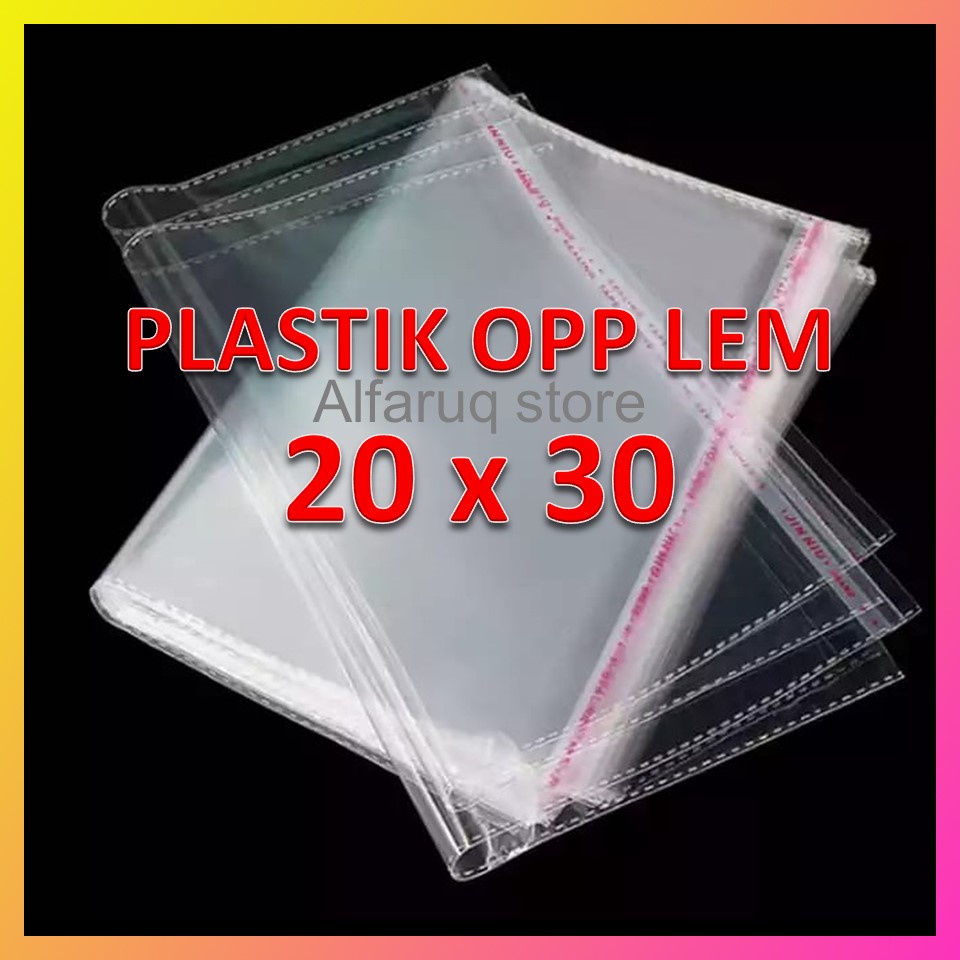 

Plastik OPP Lem 20x30 (100 Lembar) / Plastik OPP Seal / OPP Plastik
