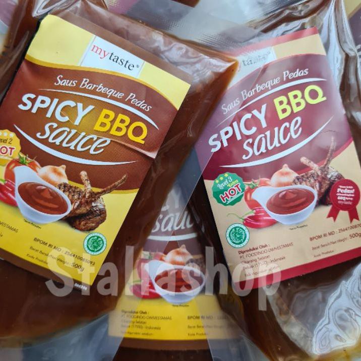 

[ SALE ] My Taste Saus BBQ Pedas level 2 dan 3 500gr