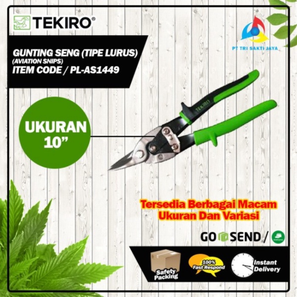 

Unik tools n parts Gunting Baja Ringan Gunting Seng 10 Tekiro Type Lurus Diskon
