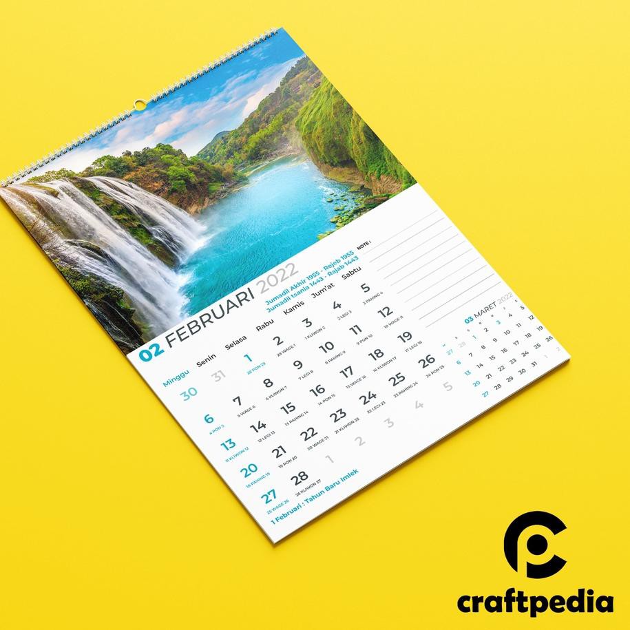 

에 Craftpedia Kalender Dinding 2022 12 Lembar 에