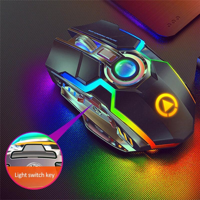 YINDIAO A5 Wireless E-Sports Gaming Mouse - Colorful RGB Light