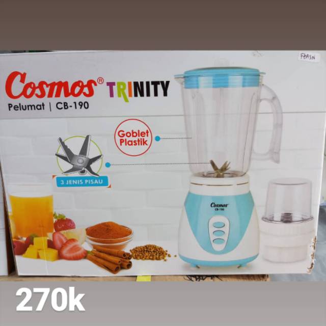 BLENDER COSMOS CB-190 P - BLENDER COSMOS GELAS PLASTIK - BLENDER COSMOS FIBER - BLENDER MURAH - BLEN