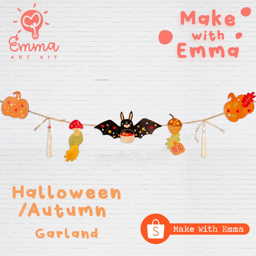 

Autumn / Halloween Garland DIY Wall Decoration by Emma Art Kit