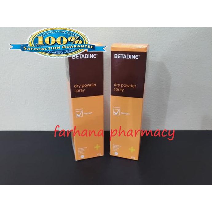 Betadine Dry Powder Spray 55 Gr/ Untuk Luka Infeksi Paten
