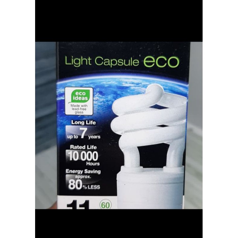 BOHLAM LAMPU PANASONIC 11 WATT LIGHT CAPSULE ECO ORIGINAL ASLI