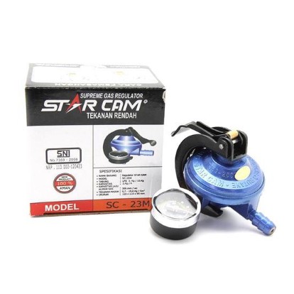 Starcam Regulator Gas Sc-23m (Meter) / kepala regulator ada meteran / regulator gas