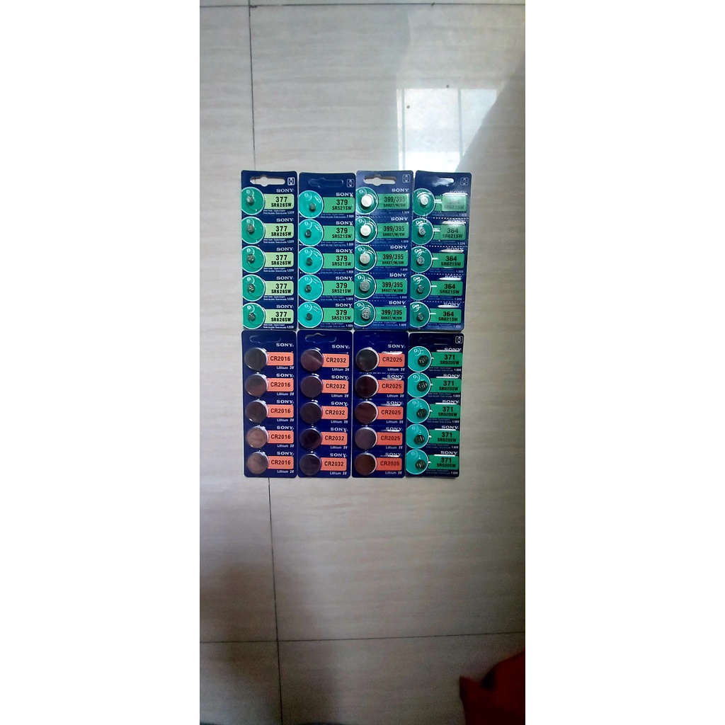 BATERAI SONY ORIGINAL JAPAN 371 / 377 / 364 / 399 / CR 2016 / CR 2025 /CR 2032 / BATTERY JAM TANGAN 