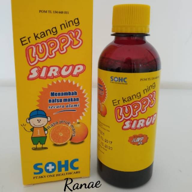 Er Kang Ning Luppy Sirup - Vitamin penambah nafsu makan