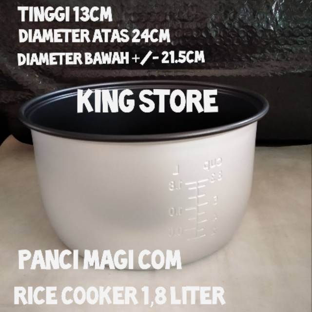 PANCI MAGIC COM/RICE COOKER 1,8 LITER, COSMOS MIYAKO