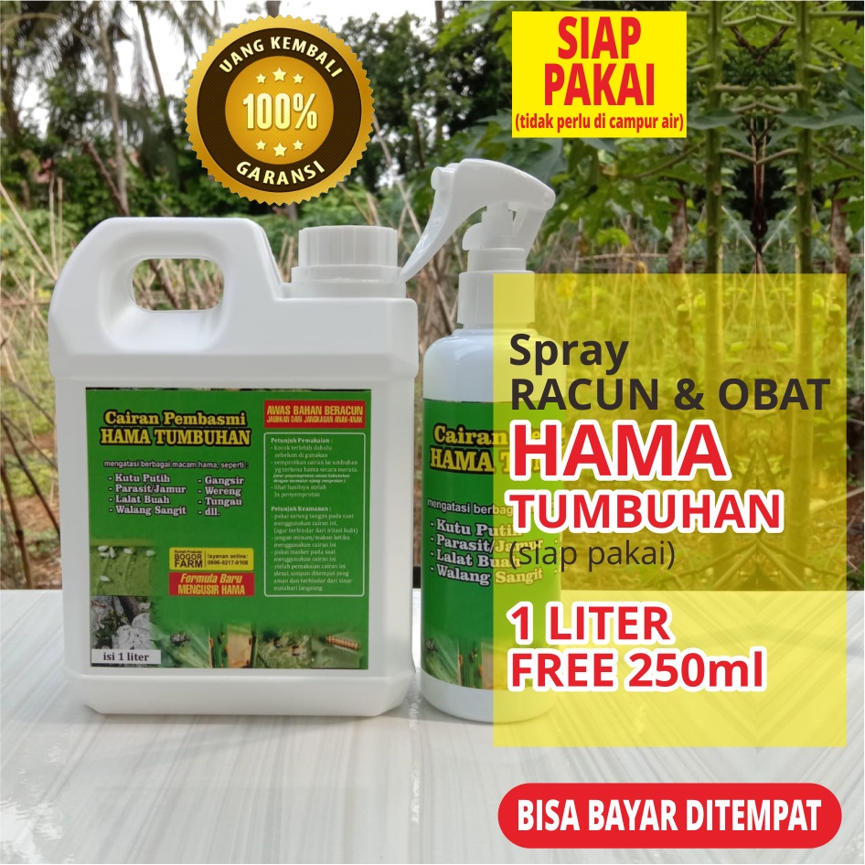 PEMBASMI HAMA TANAMAN 1 Liter (FREE 250ml) | Kutu Putih