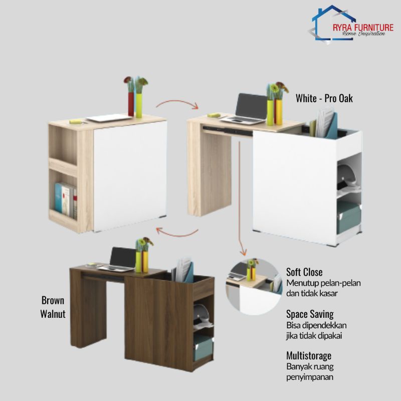 MEJA BELAJAR/MEJA KERJA - EGHA DC - PIRA