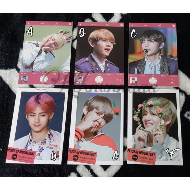 [Fansite Goods] Mini Photocard BTS KIM TAEHYUNG Nuna V Piece Of Moonlight Trading card