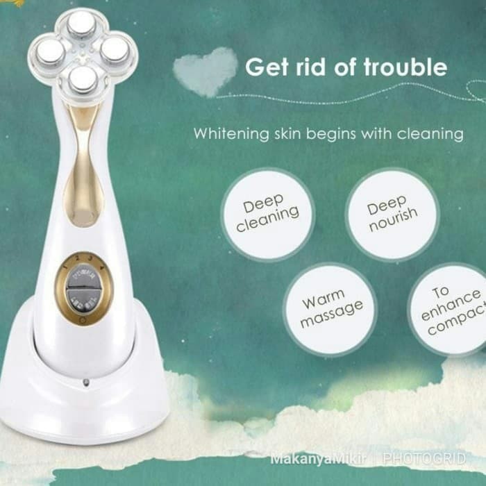 instrumen alat kecantikan setrika wajah penetrasi serum RF dan EMS