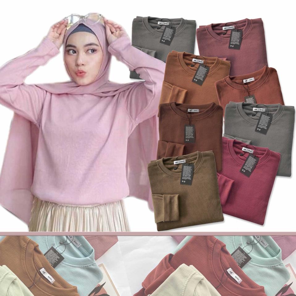 Terjangkau - Kaos Rib  lengan panjang  Kaos polos lengan panjang rib / Kaos polos / Kaos Rib ,,