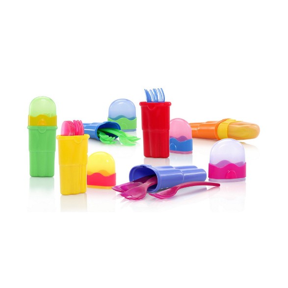 Nuby Cutlery Travel Set - Travel Spoon - Sendok travelling