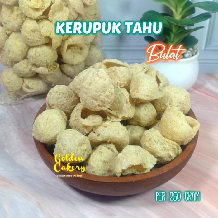 

54ekh Keripik Kripik Tahu Bulat Gurih Asin Terlaris 250Gram Nett 60J