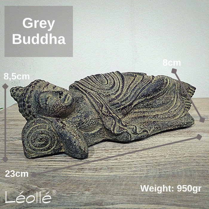Leolle Patung Pajangan Buddha Tidur Hiasan Bonsai Unik