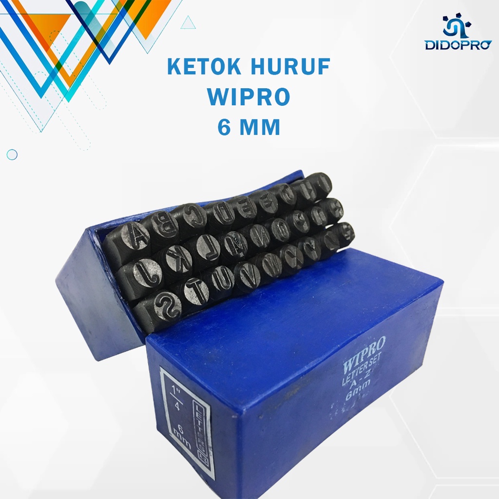 Ketok Huruf 6mm Wipro / Letter Punch