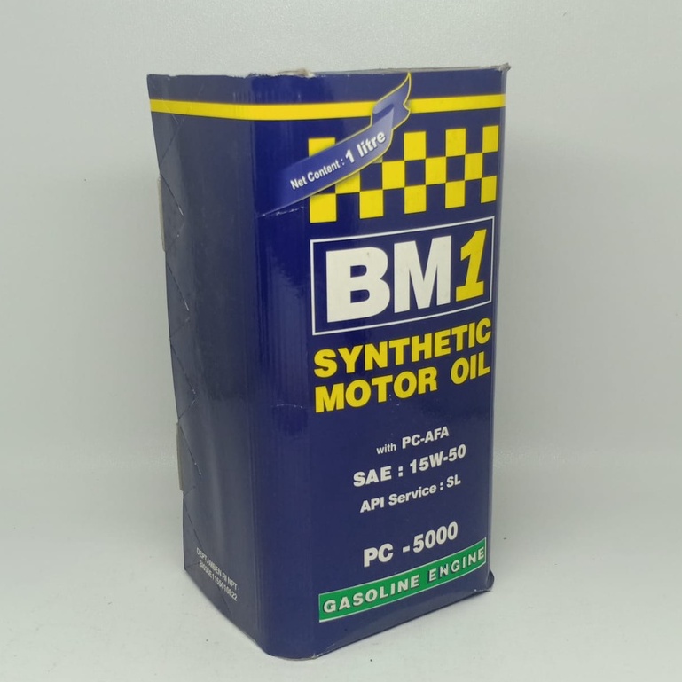 OLI MESIN MOTOR 4T BEBEK SPORT BM1 PC 5000 GASOLINE SAE 15W-50 1L