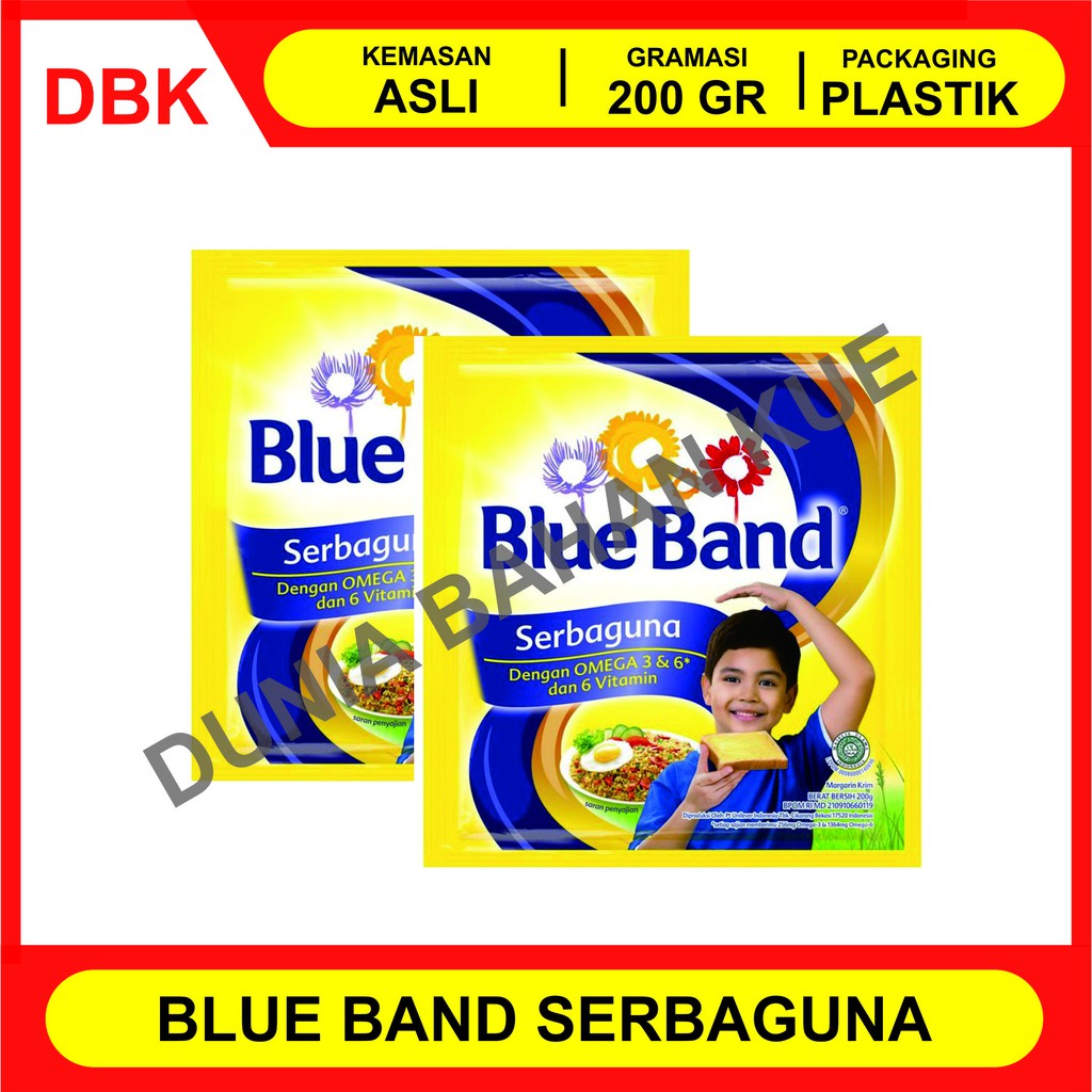 

BLUE BAND SERBAGUNA MARGARINE SACHET 200 GR