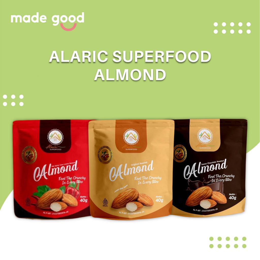 

Alaric Superfood Almond Roasted Snack Original Coklat Pedas 40gr