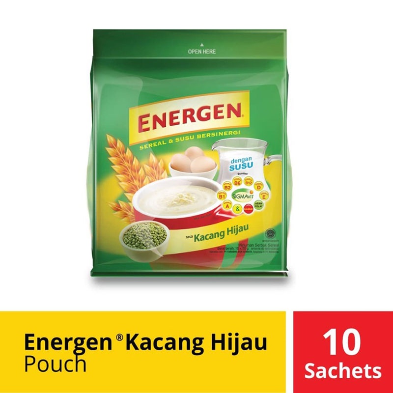 

ENERGEN Minuman Sereal Kacang Hijau 10 x 31 g