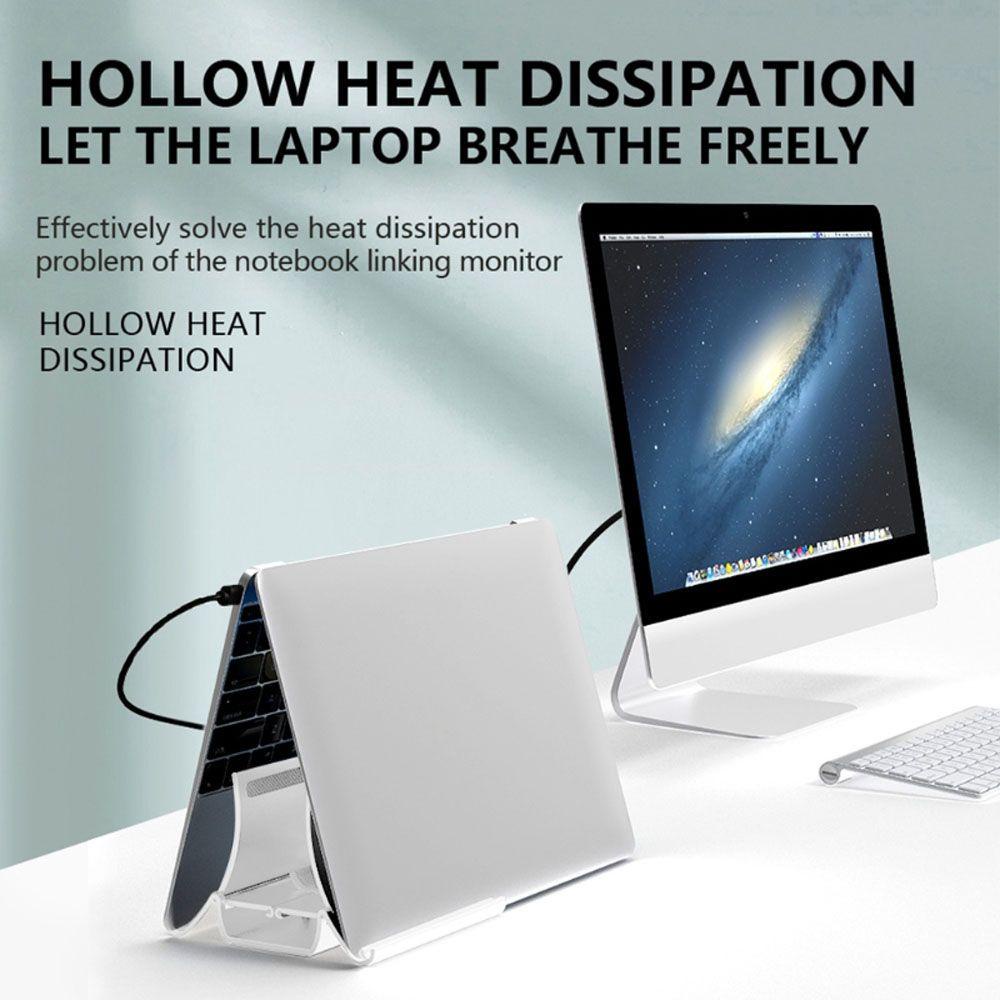 Agustinina Stand Laptop Portable Adjustable Gravity Rak Penyimpanan Laptop Dukungan Notebook Aksesoris Tablet Bracket Tablet Stand