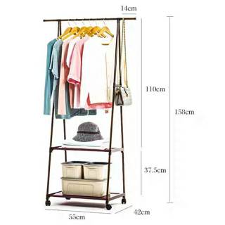 STAND HANGER CLOTH RACK LEMARI RAK  BAJU  PORTABLE  GANTUNGAN 