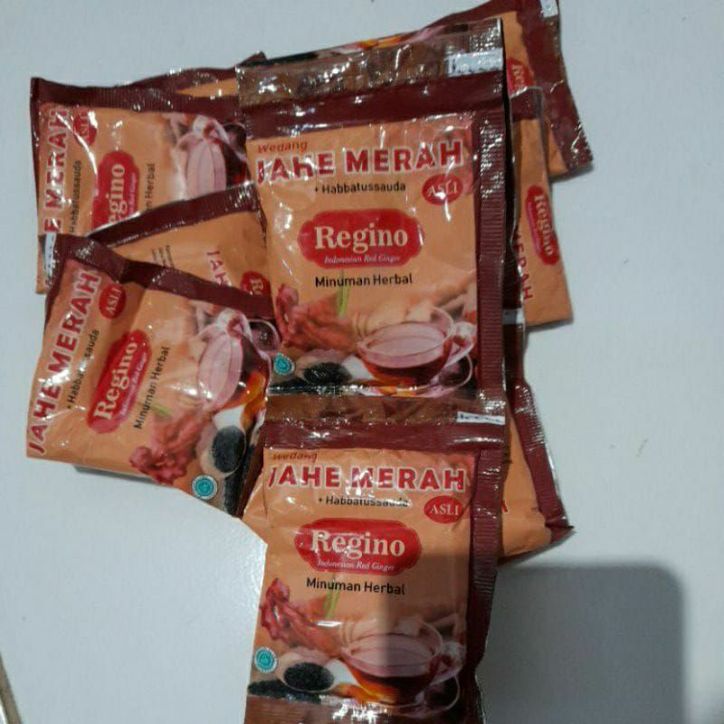 regino jahe merah (12pcs) 1renteng minuman herbal kesehatan