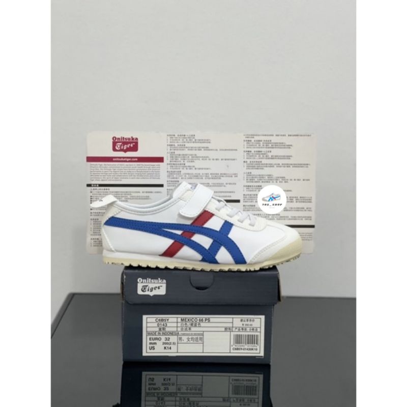 Sepatu Onitsuka Tiger Kids White Blue Red / Sepatu Onitsuka Tiger Anak