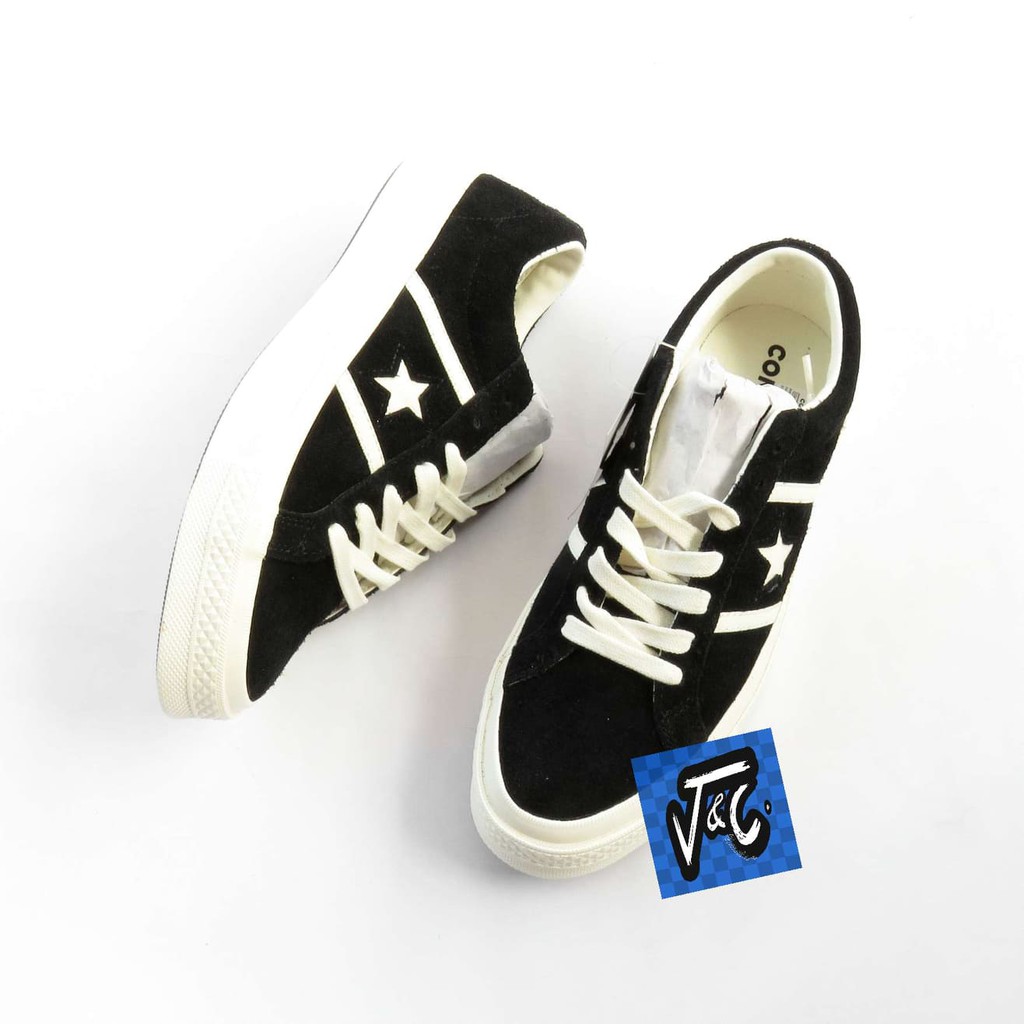 Sepatu Converse One Star Academy Suede Black Murah