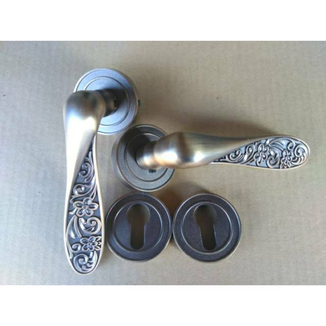 Handle Pintu Engkol Dekson Brass Vintage